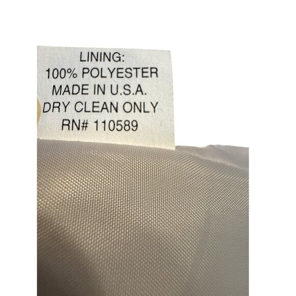 Emanuel Ungaro Button Front Notched Collar Wool Blend Composition Grey Sz 8 NWT - Picture 8 of 10